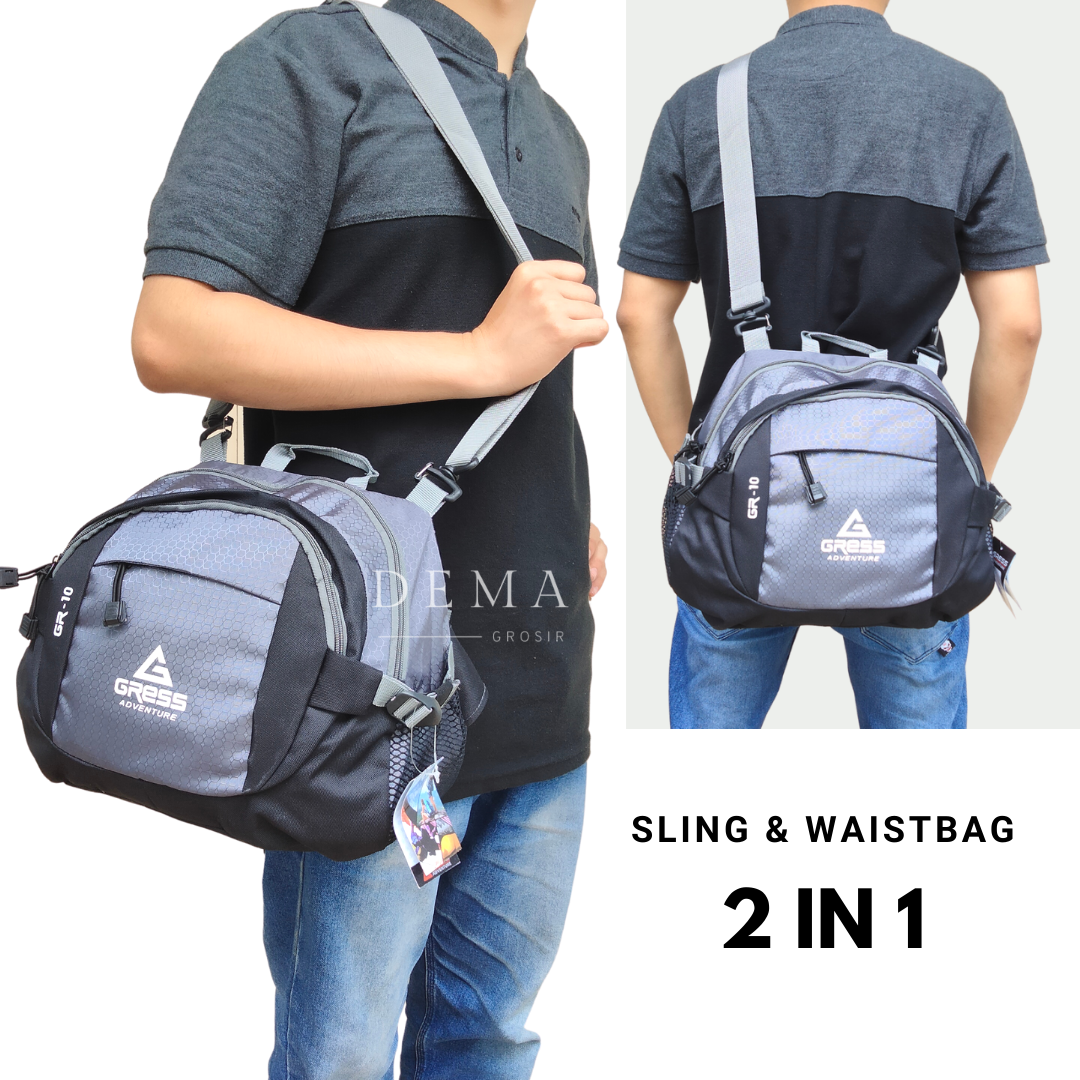 Tas Selempang Adventure Besar 044 – Abu Muda